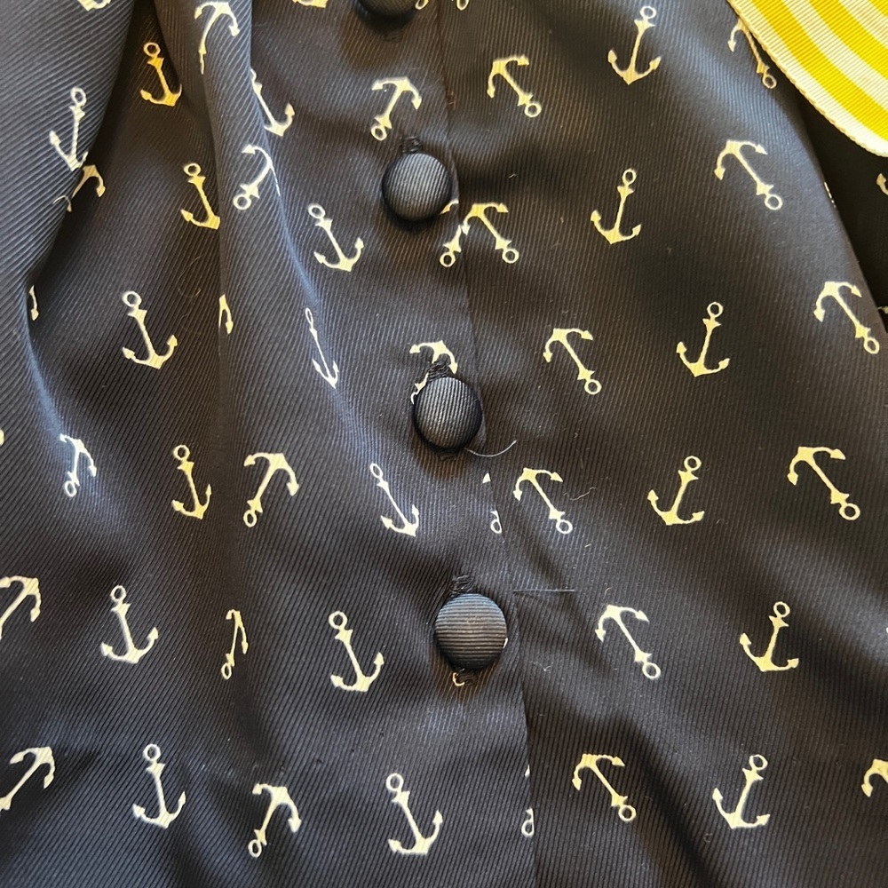 Ralph Lauren- blue label-Navy Dress with Yellow Bow2T - Picture 4 of 7